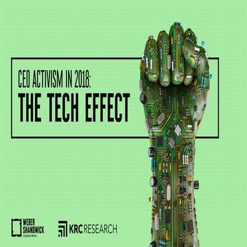 CEO Activism in 2018: The Tech Effect