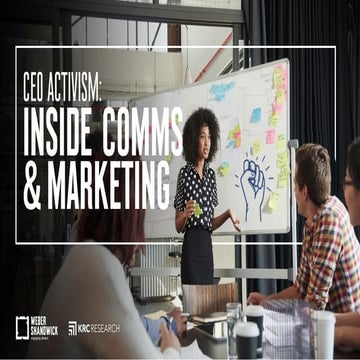 CEO Activism: Inside Comms and Marketing