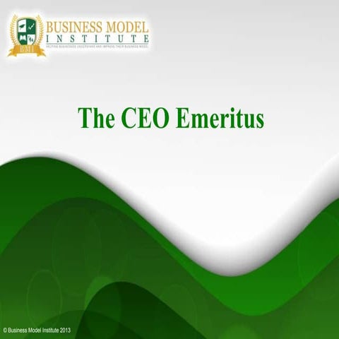 CEO Emeritus CBMA