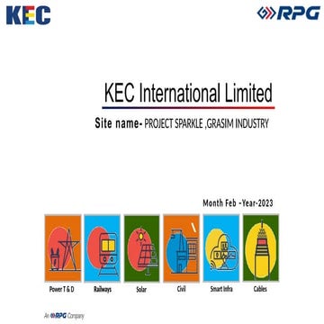 CEO Narrative format Feb kec rpg grasim project | PPTX