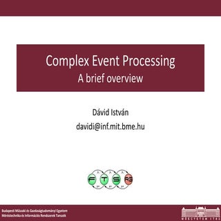 Complex Event Processing - A brief ...