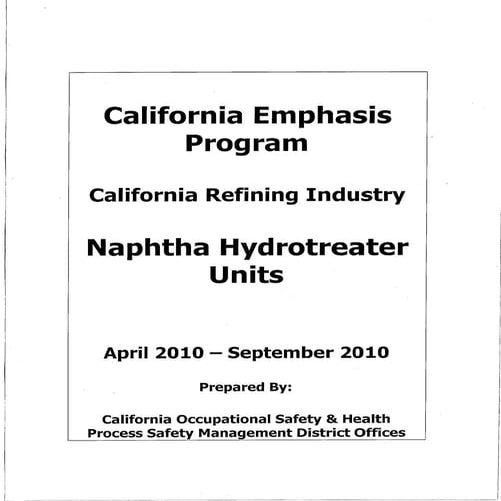 Cep naphtha hydrotreater units | PDF