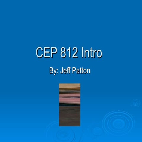 Cep 812 intro