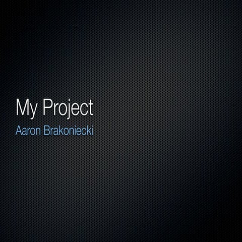 CEP 952 Presentation