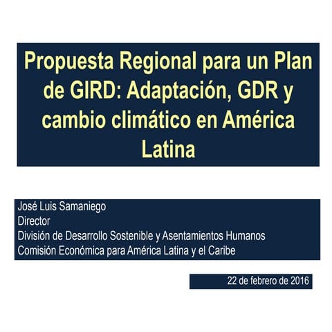 CEPAL_Cambio climático y GRD en agricultura