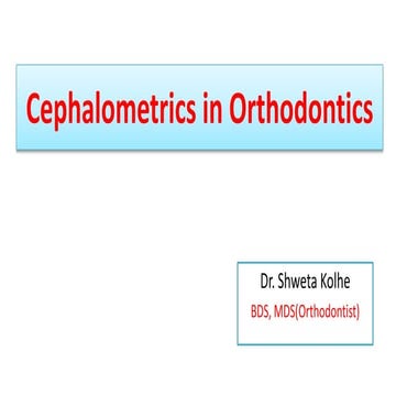 Cephalometrics