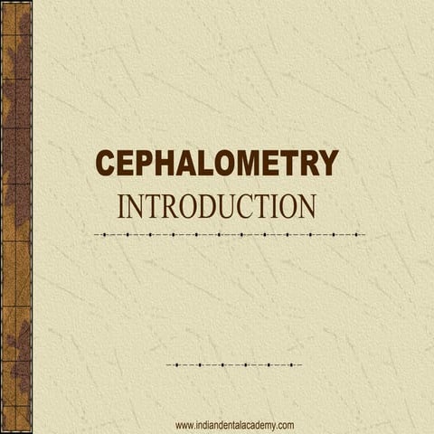 Cephalometrics 