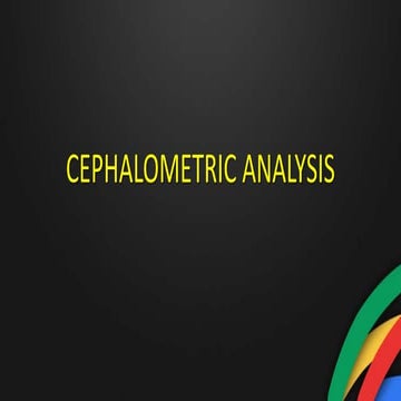 Cephalometric analysis