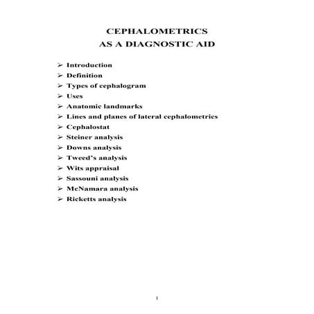 Cephalometrics as a diagnostic aid/orthodontic courses by indian dental academy
