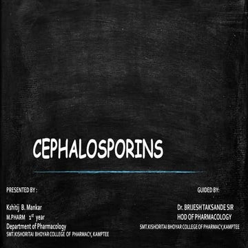 Cephalosporins