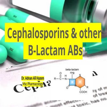 cephalosporins and other B lactam antibiotics .pptx