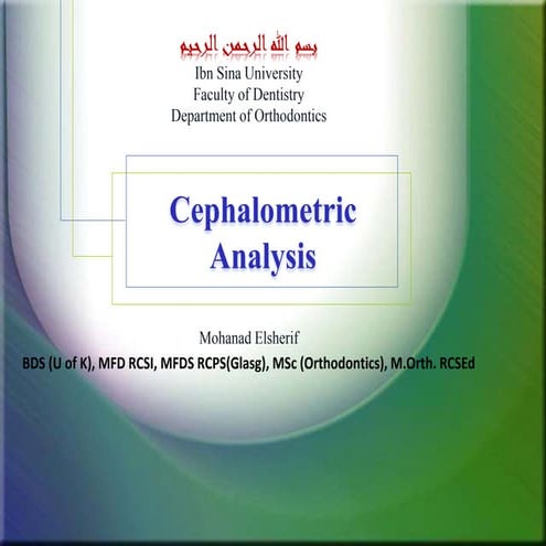 Cephlometric analysis