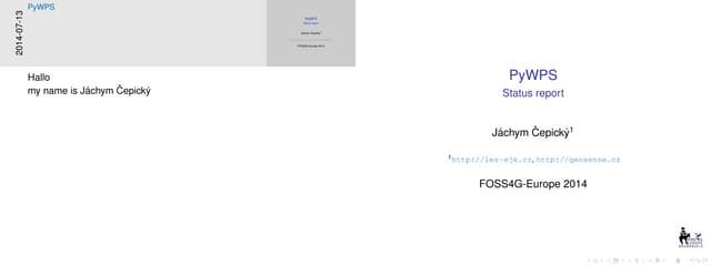 PyWPS Status report