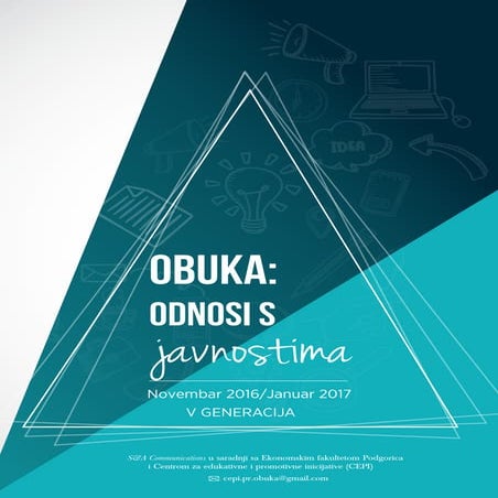 PETA generacija CEPI PR obuke