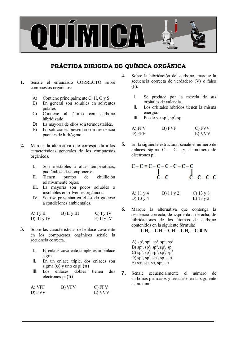 QUÍMICA ORGÁNICA