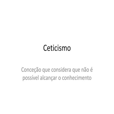 Cepticismo | PPTX