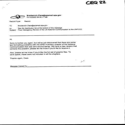 CAR Email 5.29.03