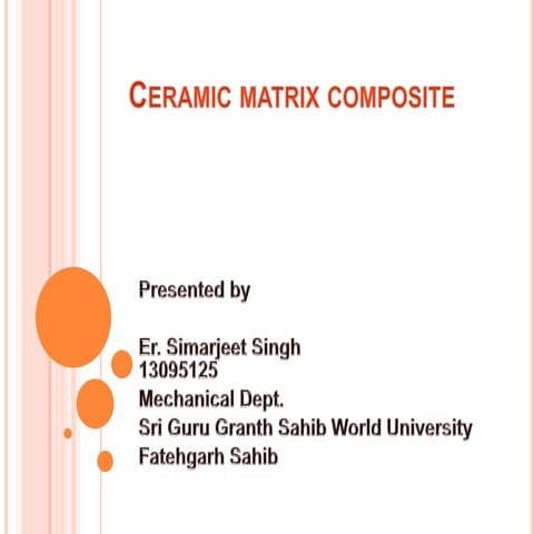 Ceramic matrix composite Er. HUNT