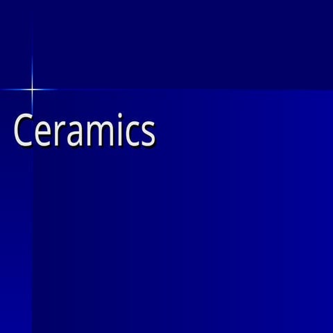 about ceramics and its introductiona and applications and advantages
