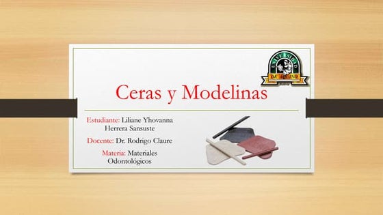 materiales de impresión (modelinas) | PPT