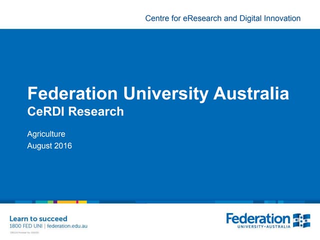 CeRDI Agriculture Research