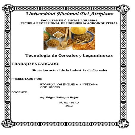 Análisis de situación y prospectiva de la Cadena de valor del trigo | PDF