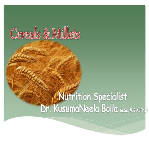 Cereals & milletes