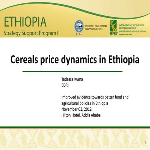 Cereals price dynamics