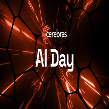 Cerebras AI Day Deck :: A closer look at the world’s fastest AI Chip