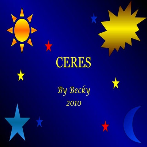 Ceres a dwarf planet