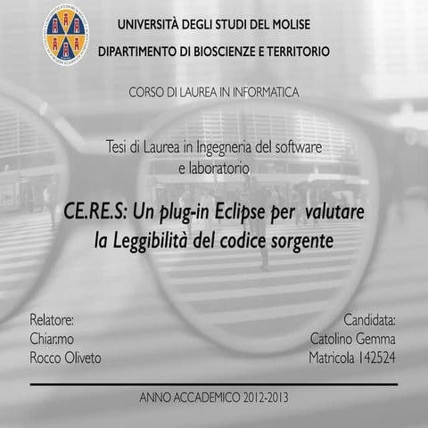 CE.RE.S: An Eclipse plug-in to evaluate source code readability