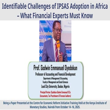 CERI 1 Identifiable Challenges of IPSAS Adoption in Africa-What Financial Exp...
