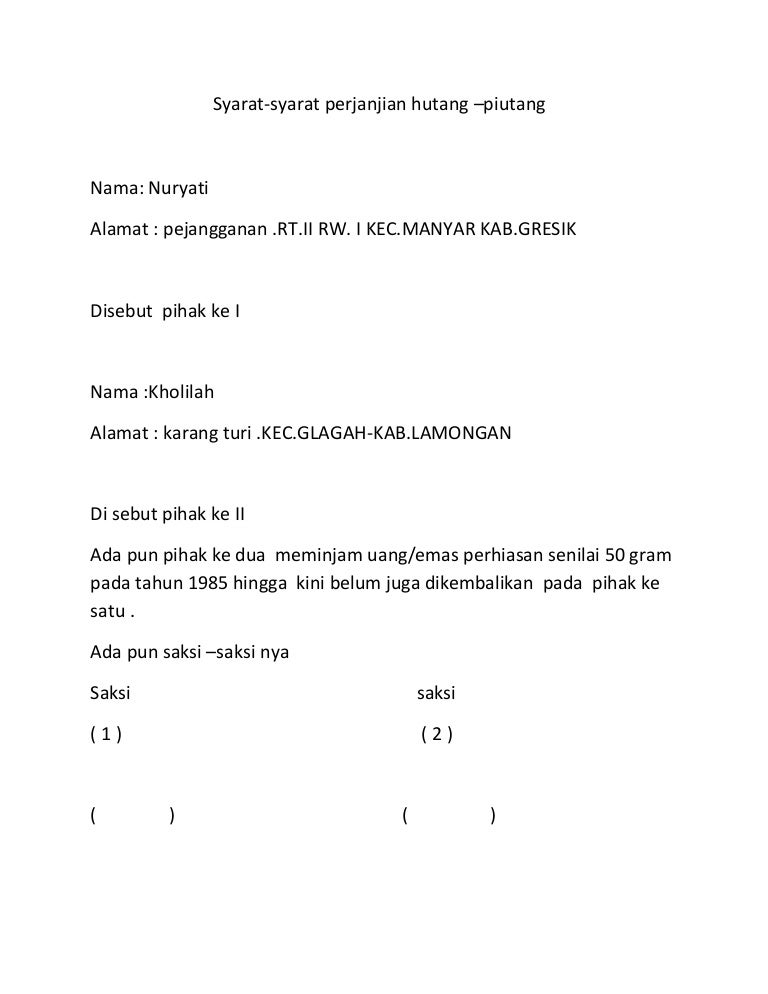 Cerita Piutang