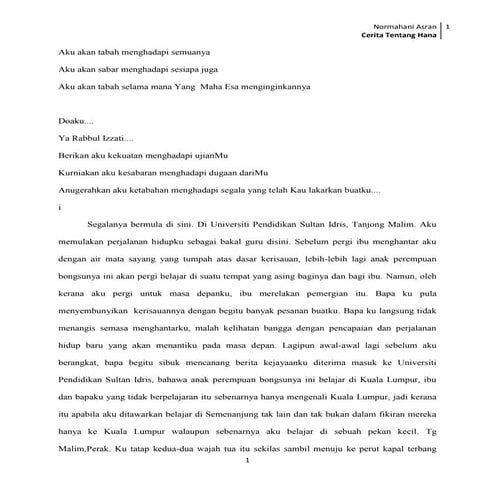 Cerita tentang hana..