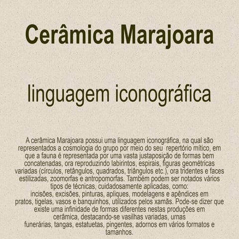 Cerâmica Marajoara
