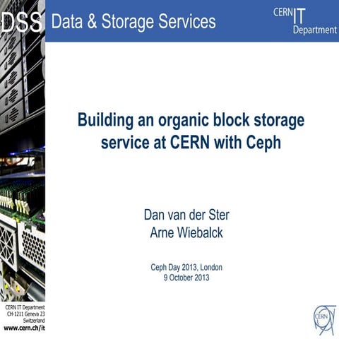 London Ceph Day: Ceph at CERN