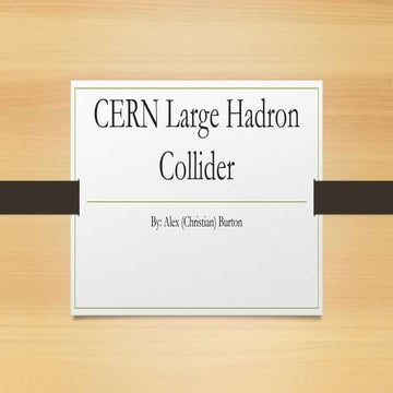 Cern large hadron collider