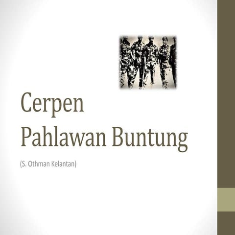 Cerpen Pahlawan Buntung
