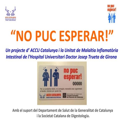 Proyecto "No puc esperar!" - 20 de diciembre de 2014.
