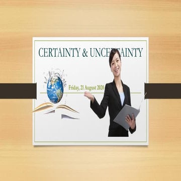Certainty and uncertainty 210820 pdf