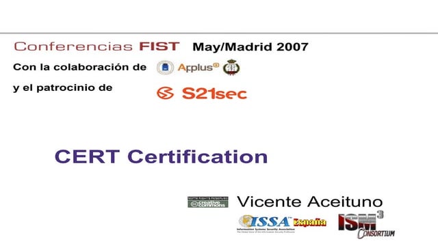 CERT Certification