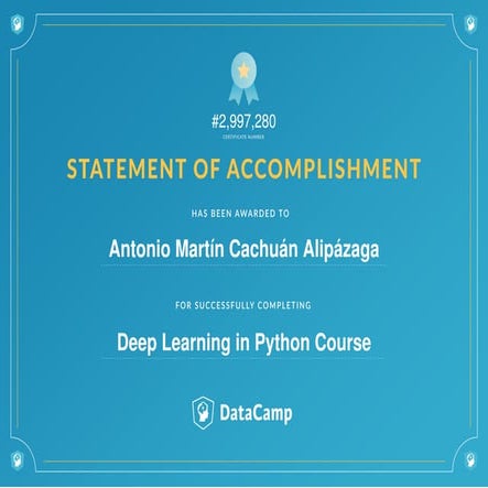 Deep Learning in Python Course | PPT
