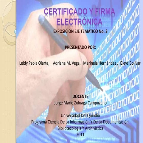 firma y certificados electronicos 