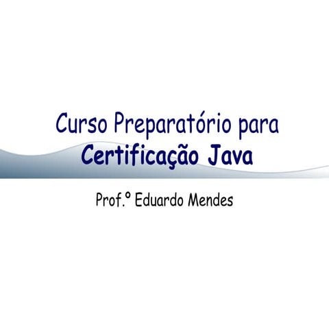 Certificação Java: Exceções
