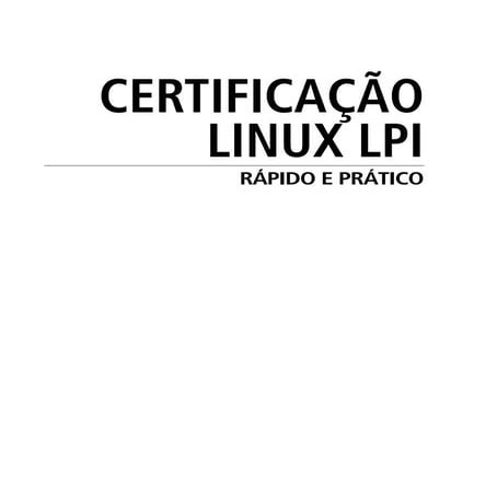 Certificacao linux lpi
