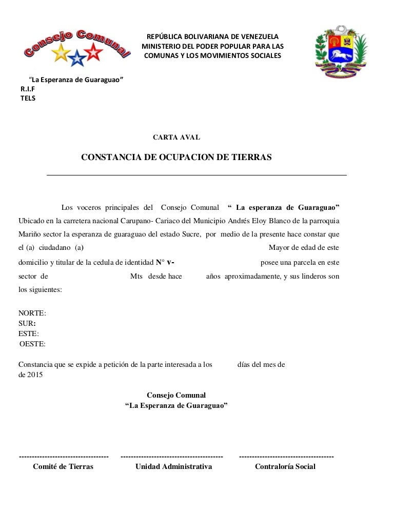 Certificacion De Terreno