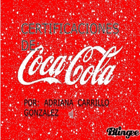 Certificaciones de coca- cola