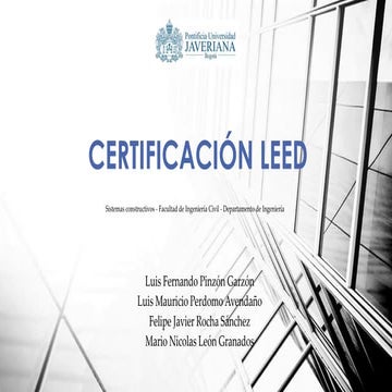 Certificacion leed