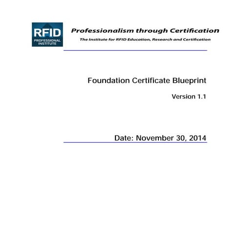 Certificacion rfid   foundation-certification-blueprint--2014-11-30-v1-1