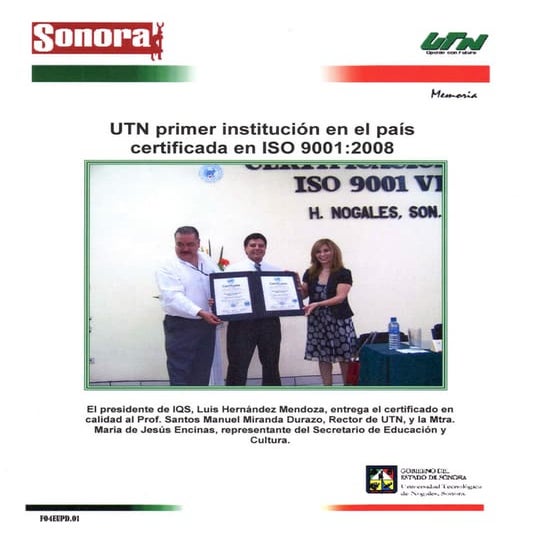 Certificacion UTN Version 2008